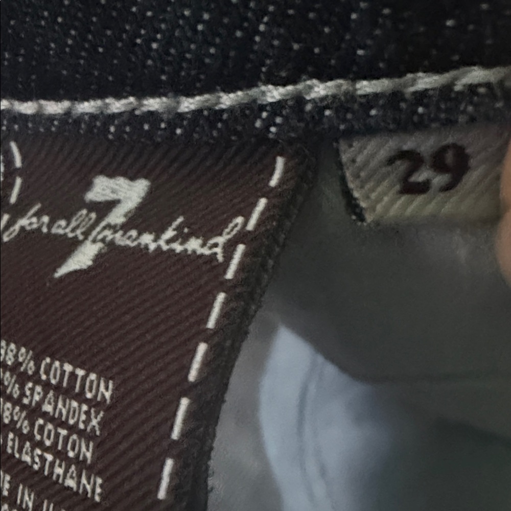 7 For all mankind mens jeans basic streetwear school Casual Western - Picture 4 of 4